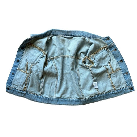 Stylish Light Blue Kids Denim Jacket - Picture 3 of 5